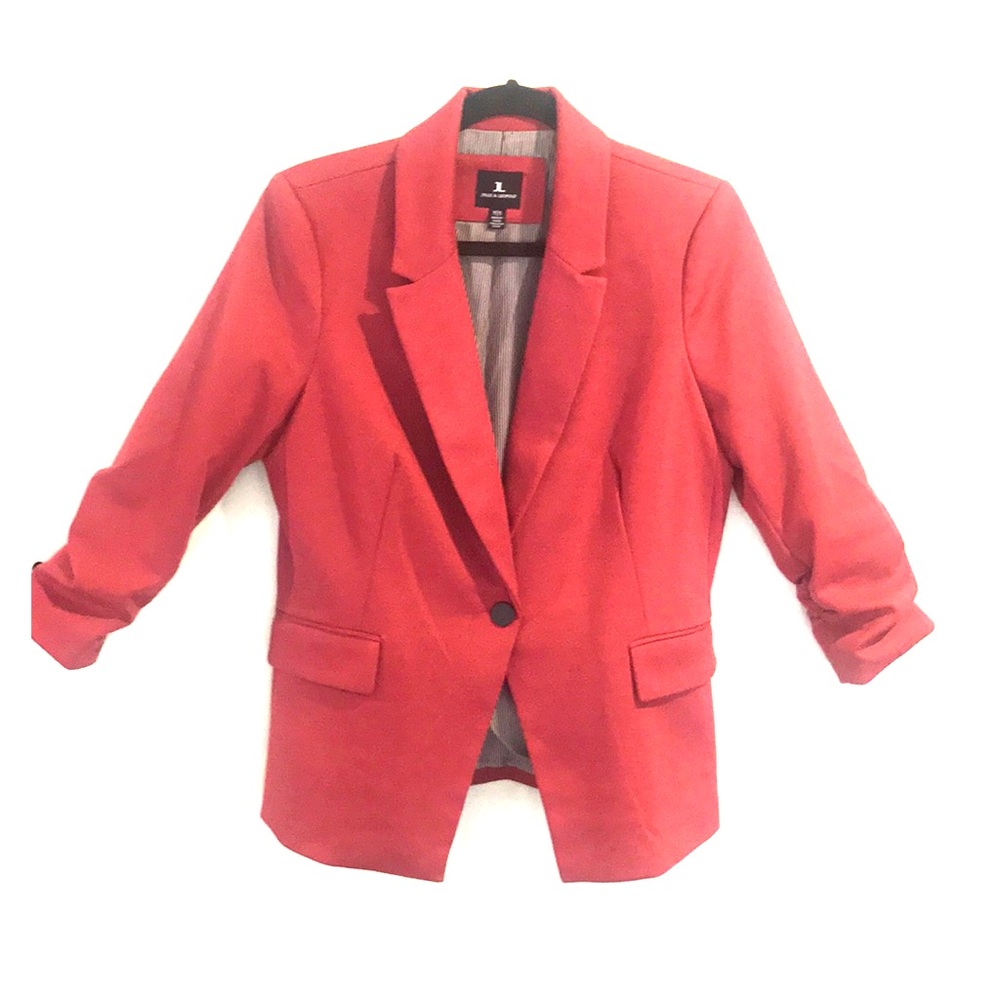 Women’s Casual Burgundy Blazer